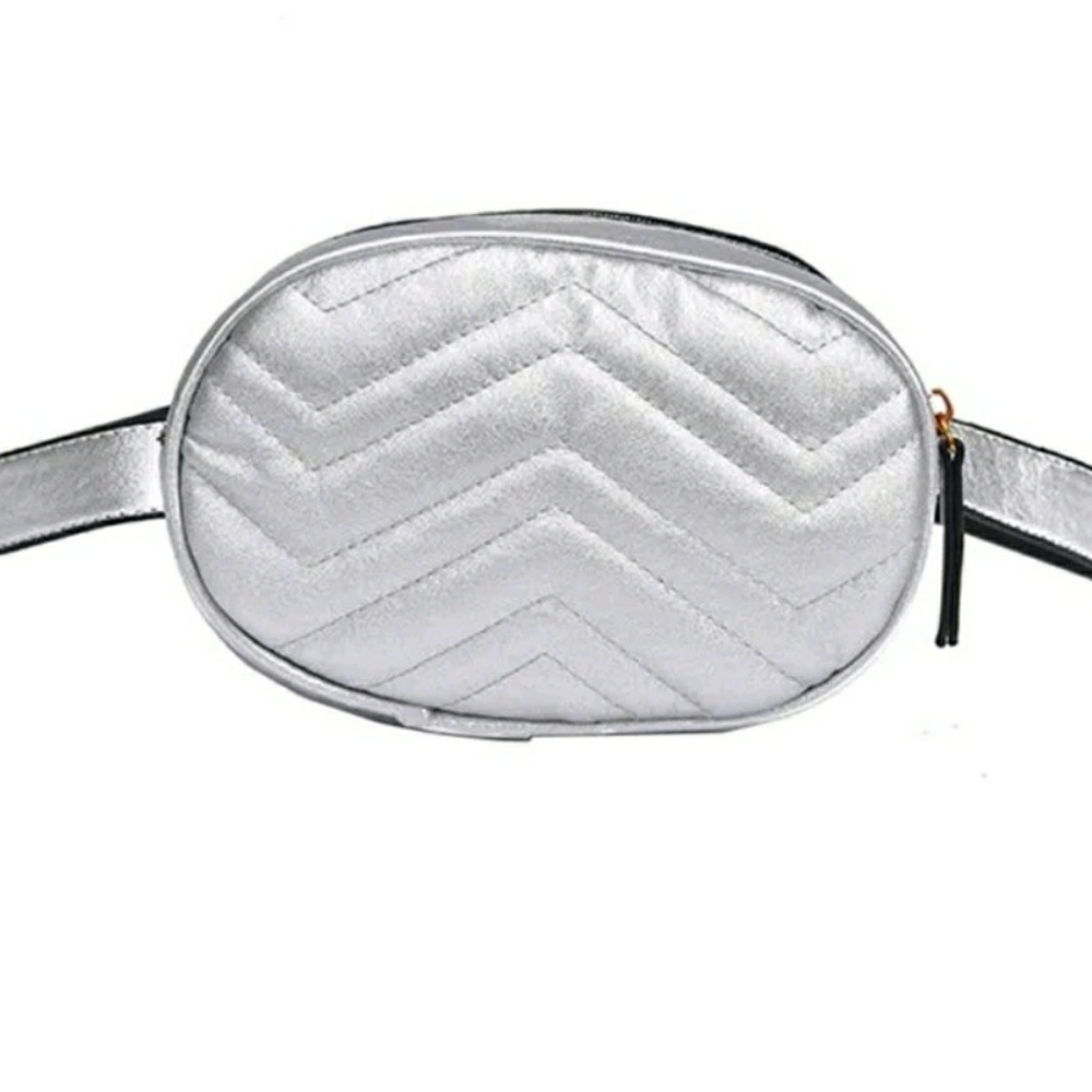 Silver fanny pack